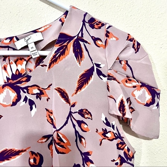 JOIE SILK Cap Sleeve Pencil Mini Dress In Full Bloom Floral Print womens size M - Picture 5 of 10